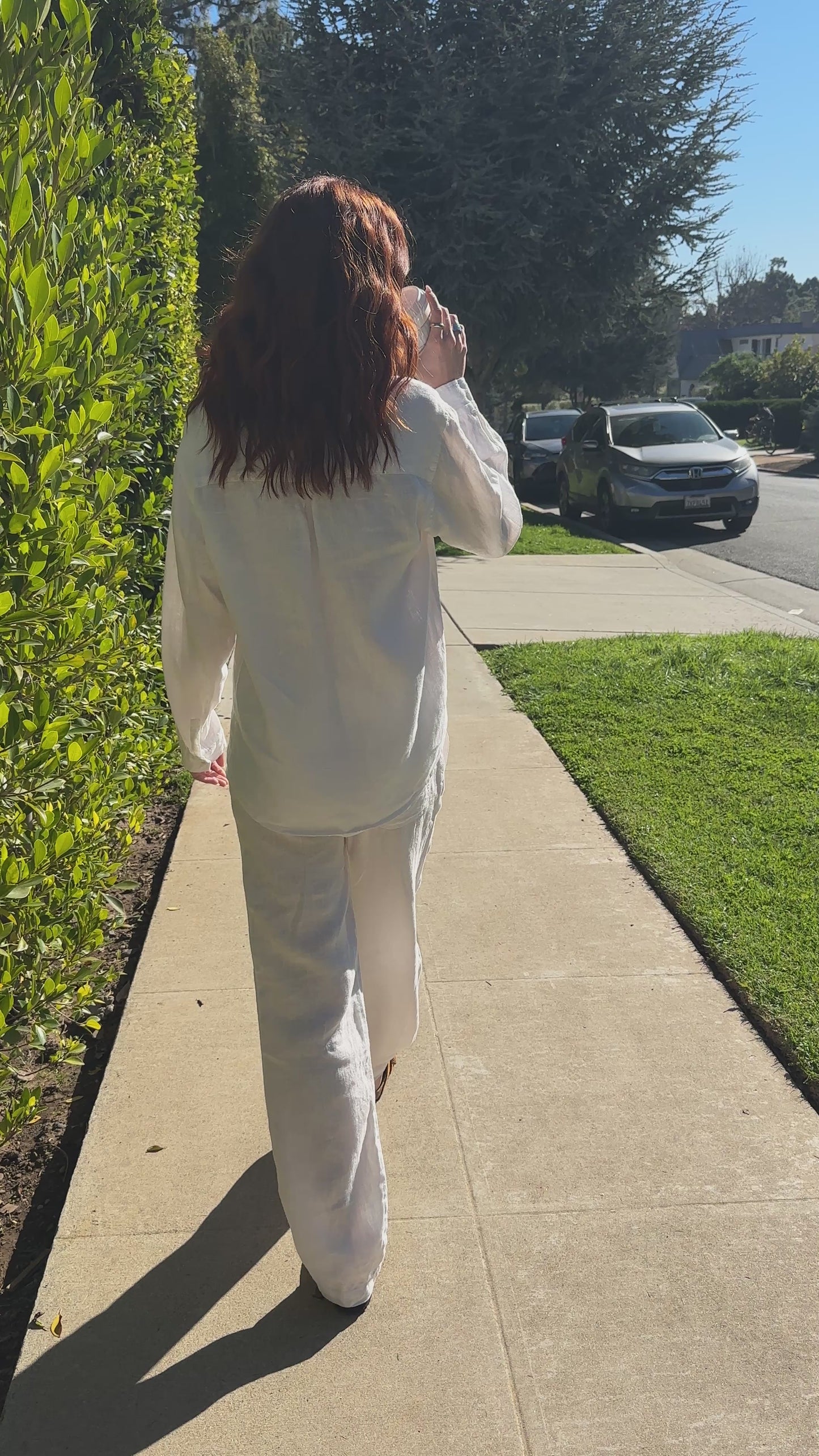 Unisex Linen Shirt in Purifying White